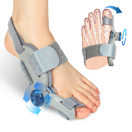 Unisex Bunion Corrector Foot Hallux Valgus Braces Rotatable Toe Separator Straightener