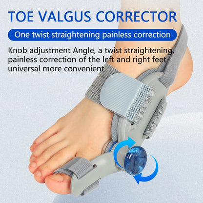 Unisex Bunion Corrector Foot Hallux Valgus Braces Rotatable Toe Separator Straightener
