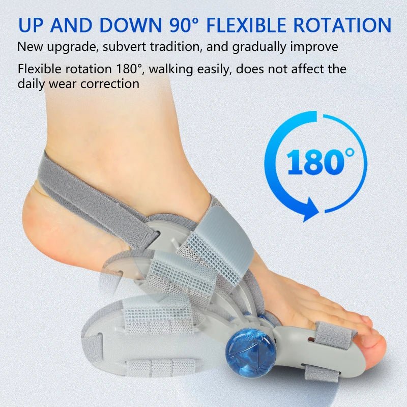 Unisex Bunion Corrector Foot Hallux Valgus Braces Rotatable Toe Separator Straightener